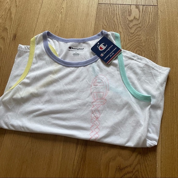 NWT CHAMPION RACERBACK WHITE TANK - L - Picture 13 of 15